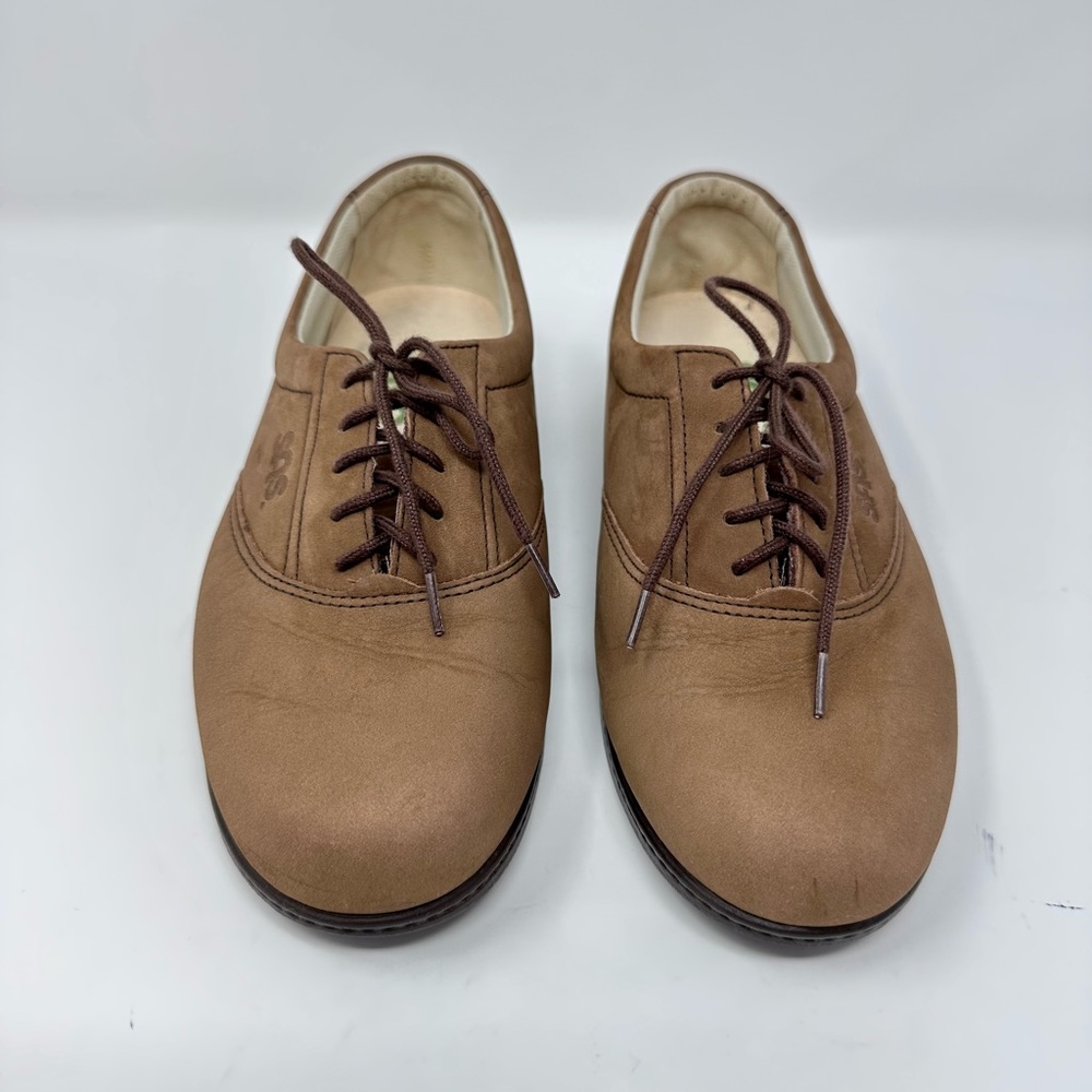 SAS Tripad Comfort Nubuck Lace Up Shoes w/ Selfset Foot Bed and Soft Step Heel